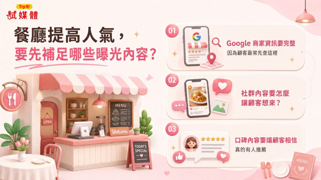 餐廳提高人氣